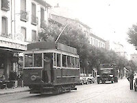 Avenue de la Gare et tram Perpignan
