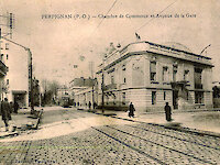 Ancienne Chambre de Commerce et avenue de la Gare Perpignan